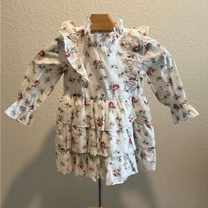 Janie and Jack Floral Ruffle Blouse